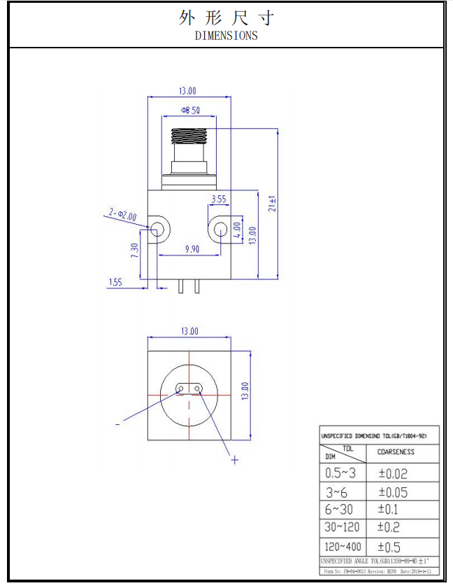 L&aacute;ser de fibra de 405 nm y 3 W