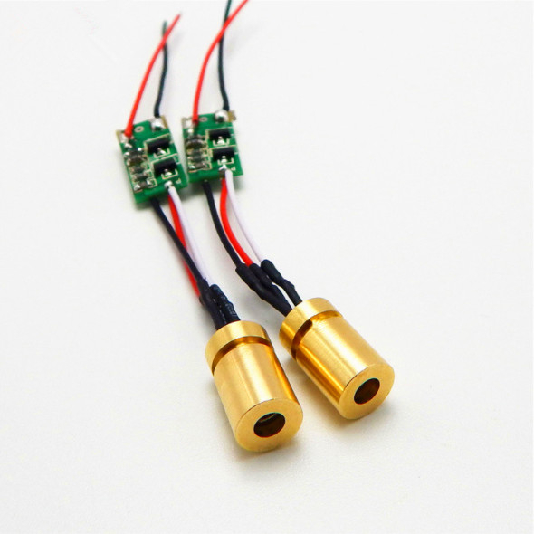 Módulo láser verde de 520 nm de 10mW personalizable con patrón de cuadrícula para escáner láser 3D