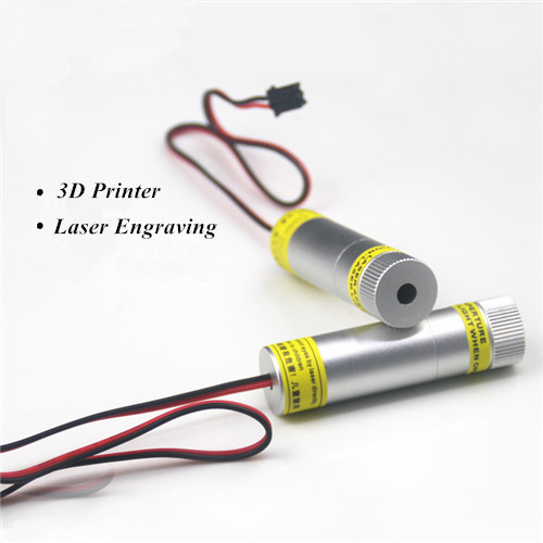 Viga de puntos ajustable de alta potencia 450nm 1600MW Módulo láser azul para grabador láser de escritorio