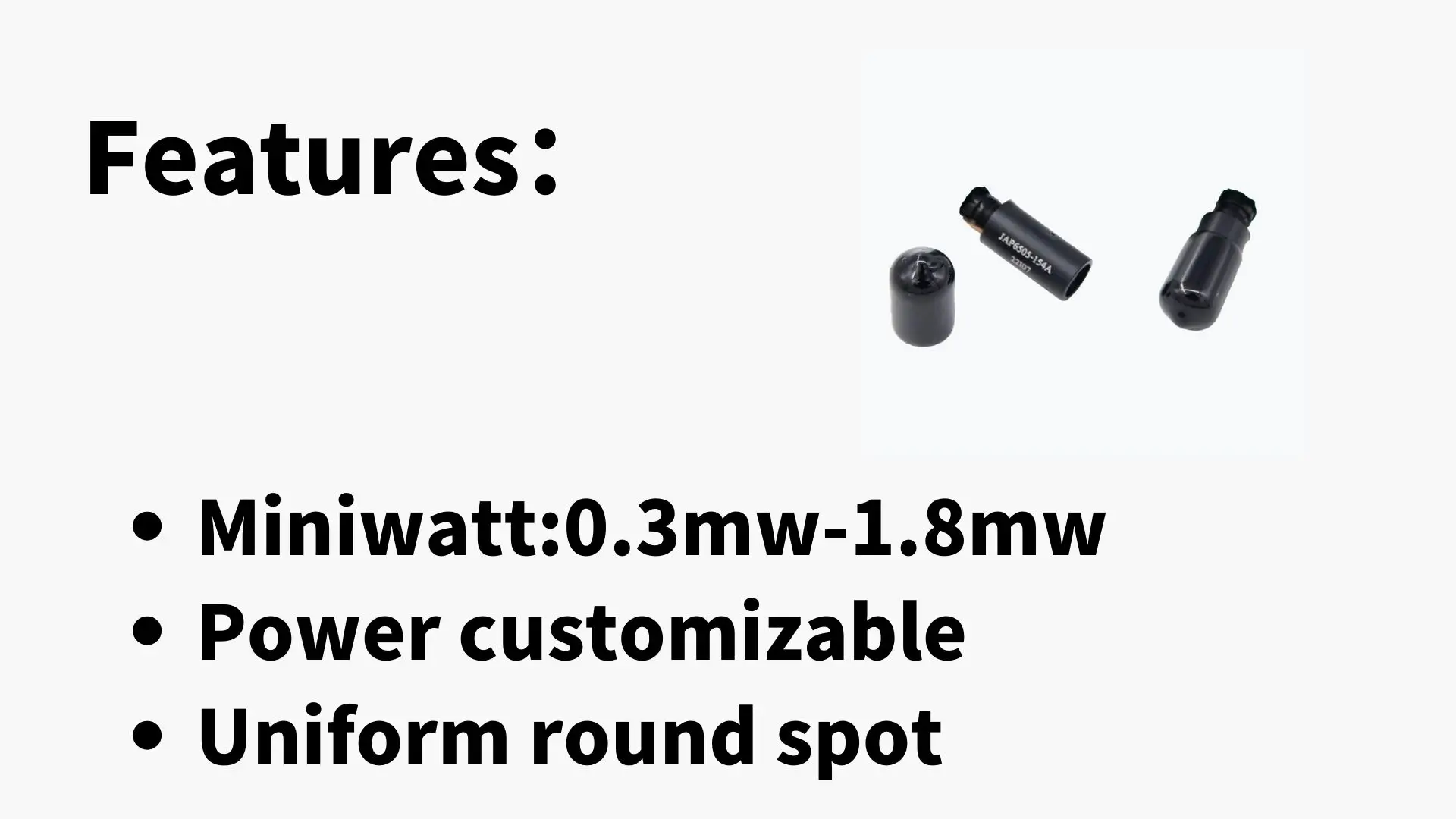 M&oacute;dulo l&aacute;ser de 650 nm y 0,3 mW