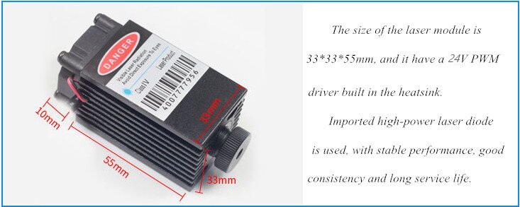 M&oacute;dulo l&aacute;ser azul de 1.6W