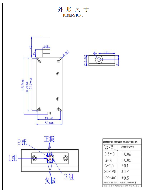 M&oacute;dulo l&aacute;ser de diodo azul de 60W