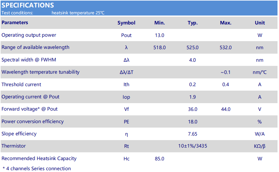 520nm10W L&aacute;ser verde