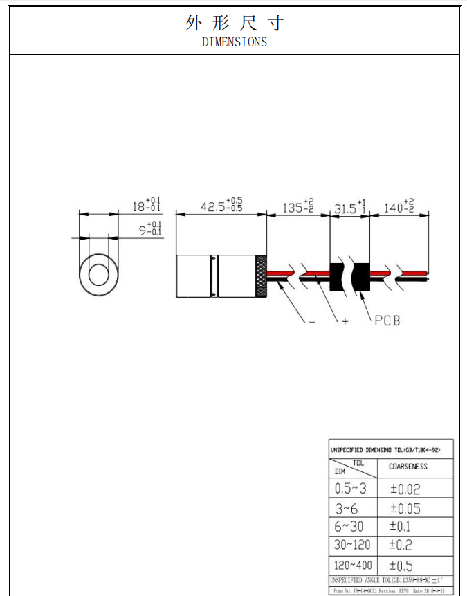 M&oacute;dulo l&aacute;ser de l&iacute;nea