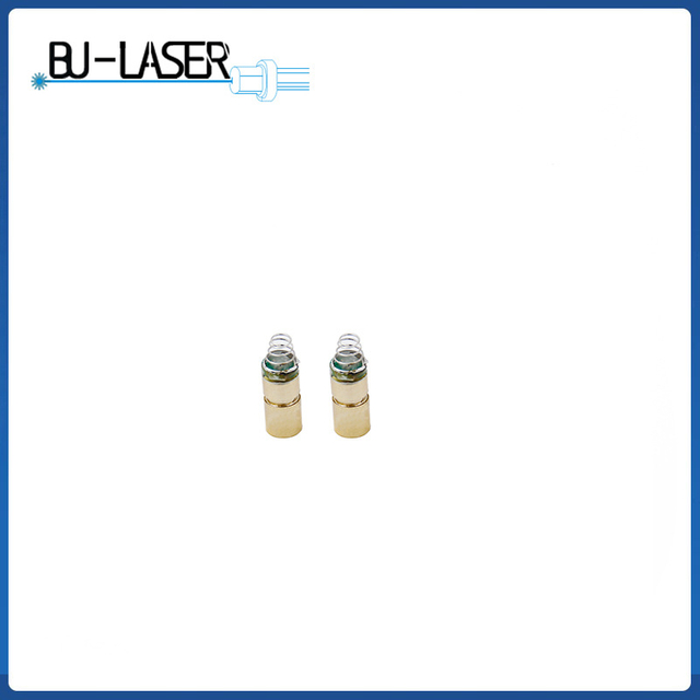 Mini módulo de diodo láser de punto rojo de 650 nm y 5 mW con resorte para apuntar con láser