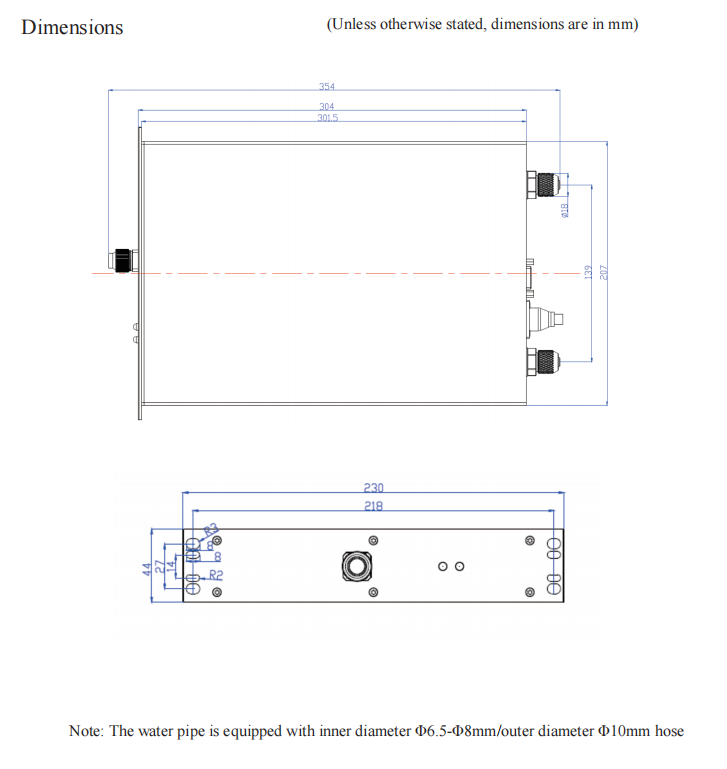L&aacute;ser acoplado de fibra de 405 nm